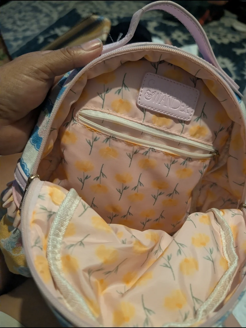 Loveshackfancy Pink Floral Crossbody Bag